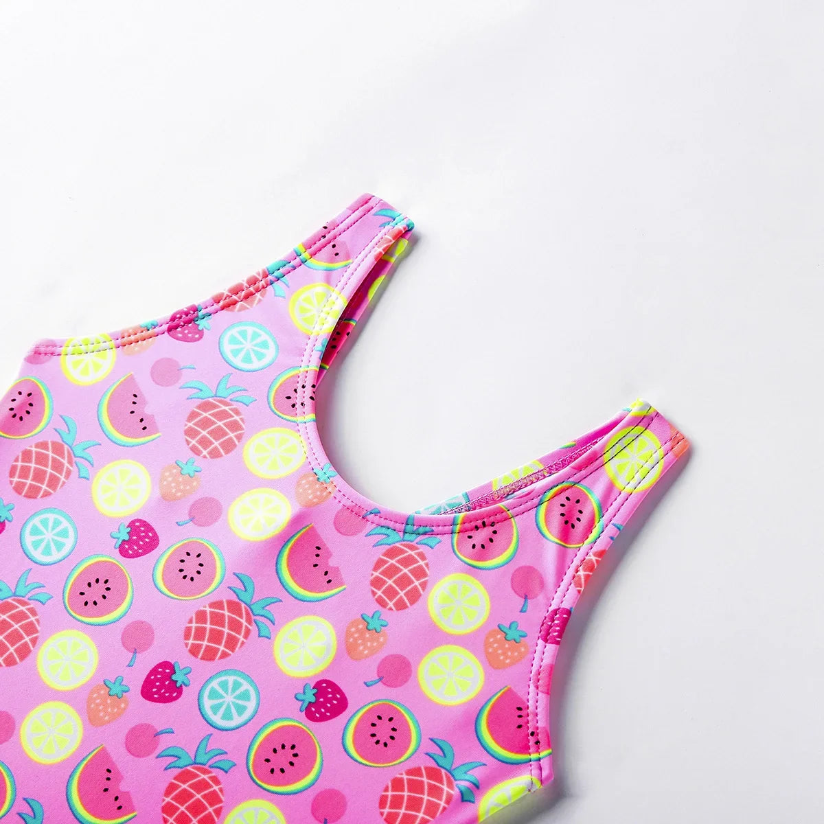 new girls children's fruit print swimsuit medium and small children's cute one-piece swimsuit suitable for mother and daughter