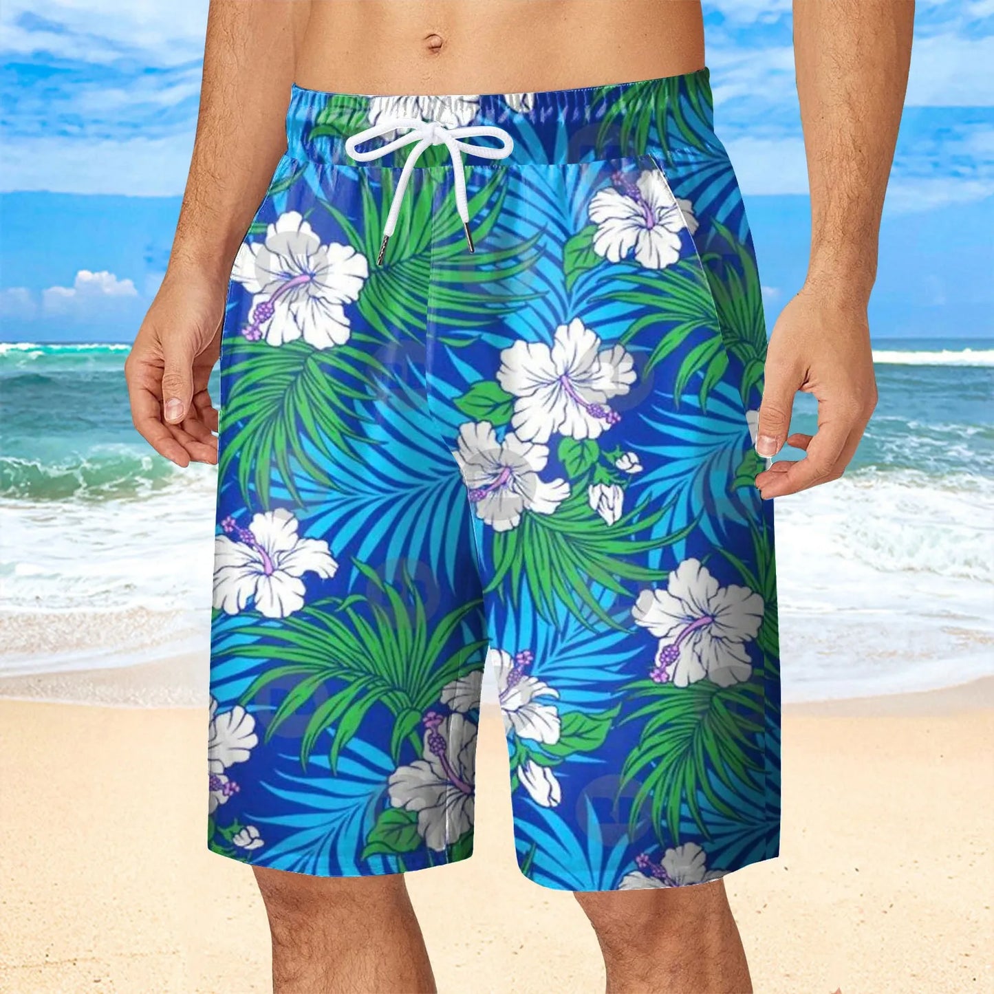 Mens Hawaii Beach Shorts Surf Board Sportwear Vacation Pants Boy Short Summer Cool Ventilate Clothing