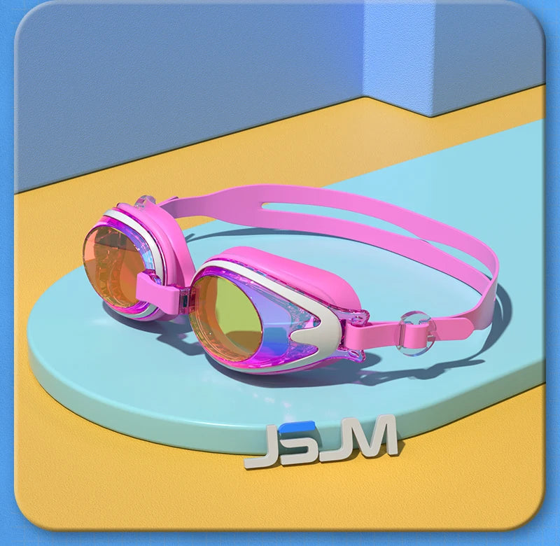 Children Swimming Goggles Anti-Fog Anti-UV Swimming Goggles Silicone Adjustable Professional Swimming Goggles Unisex
