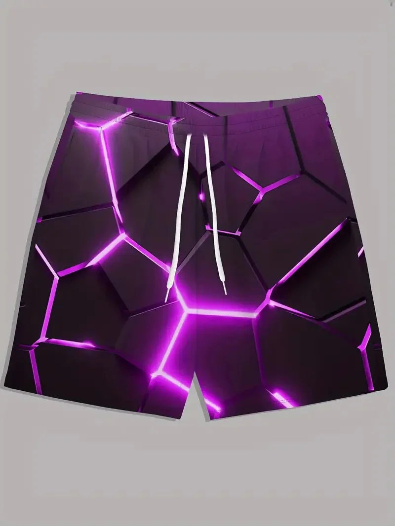 Coconut Leaves Man Swimwear Beach Briefs Summer Big Size Swimwear Men Board Shorts Casual Hawaiian 3D Flower Designer Shorts