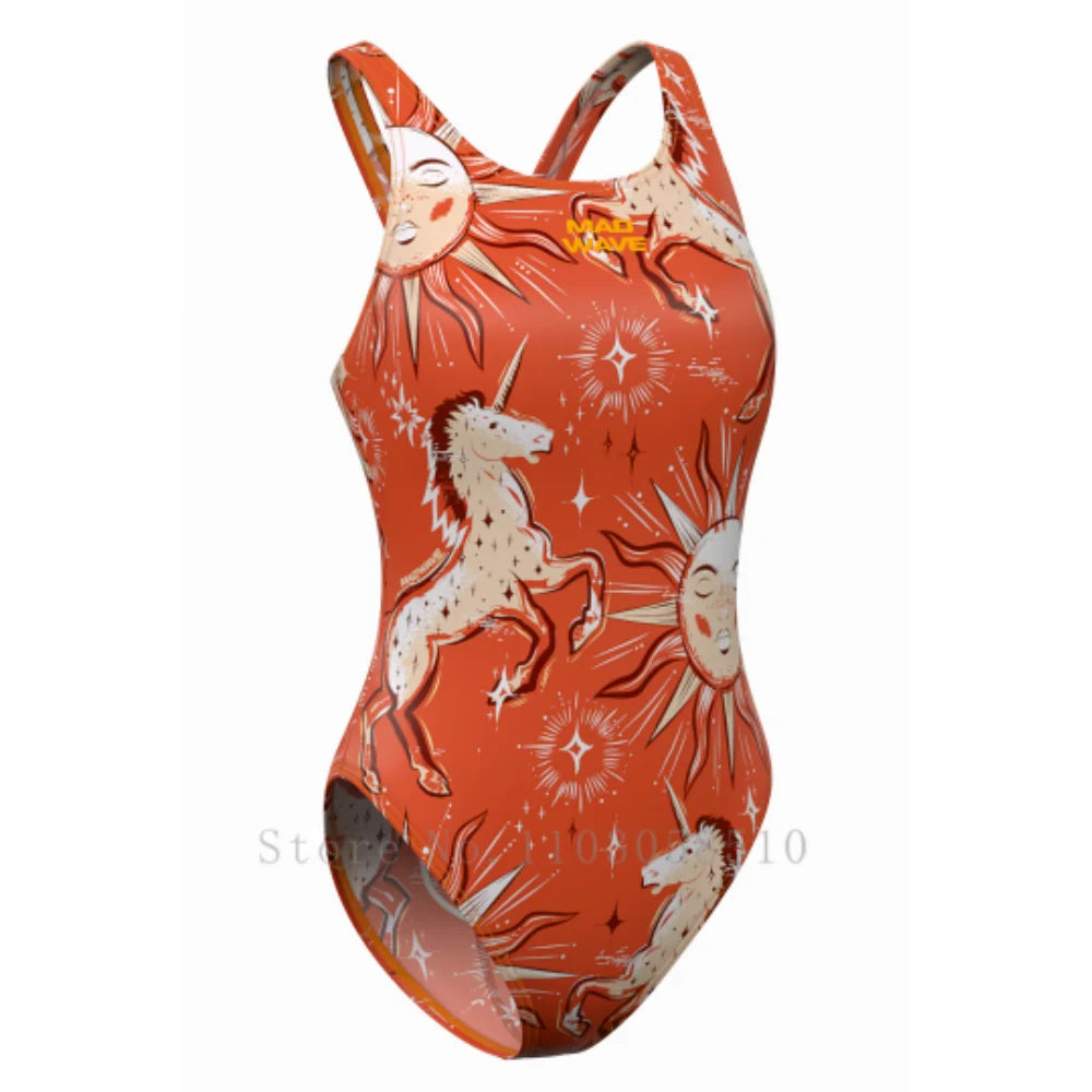 Teen Girl Swimsuit Skinsuit Diving Surfing Race Triathlon Training Body Physical Training Fitness Race Beach Casual