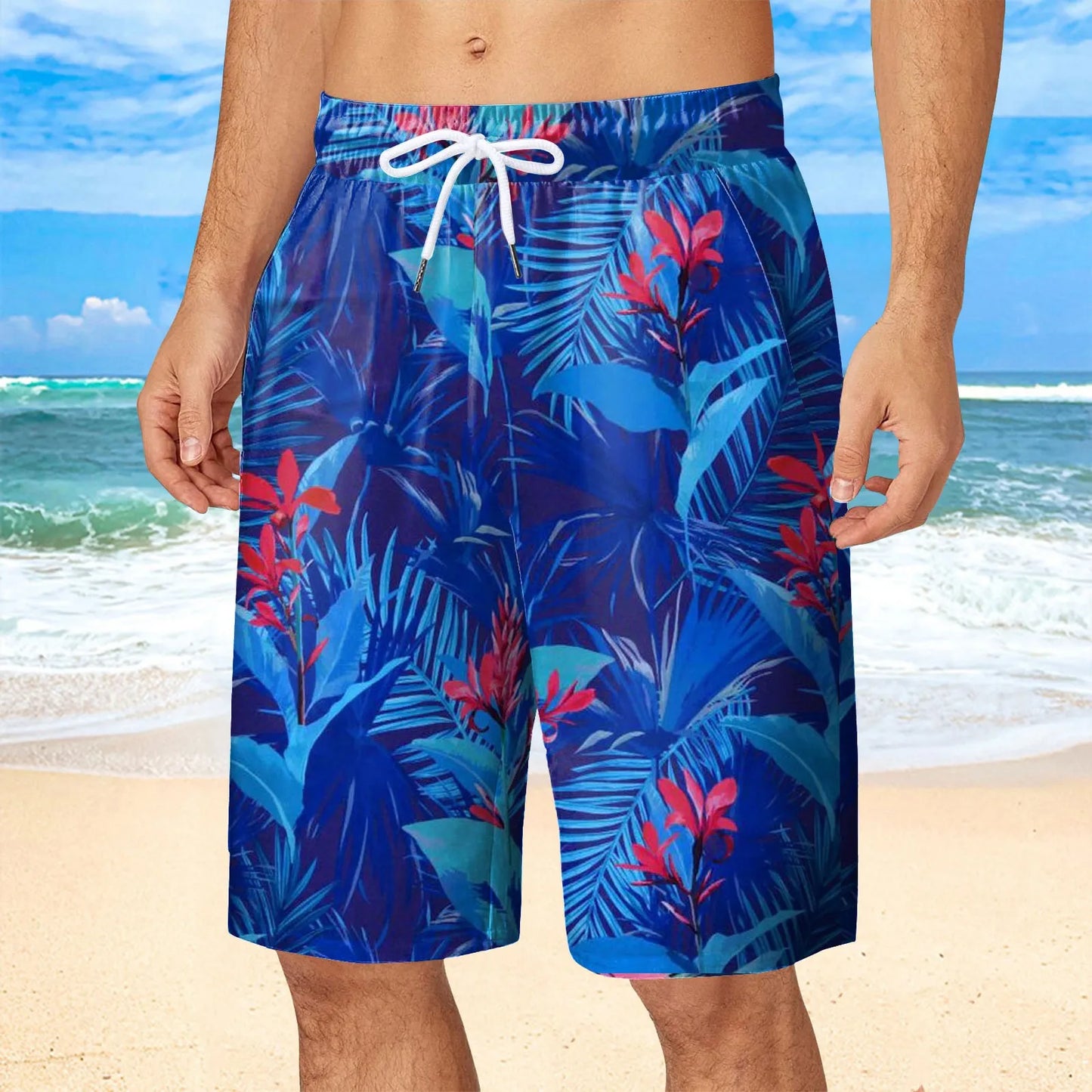 Mens Hawaii Beach Shorts Surf Board Sportwear Vacation Pants Boy Short Summer Cool Ventilate Clothing