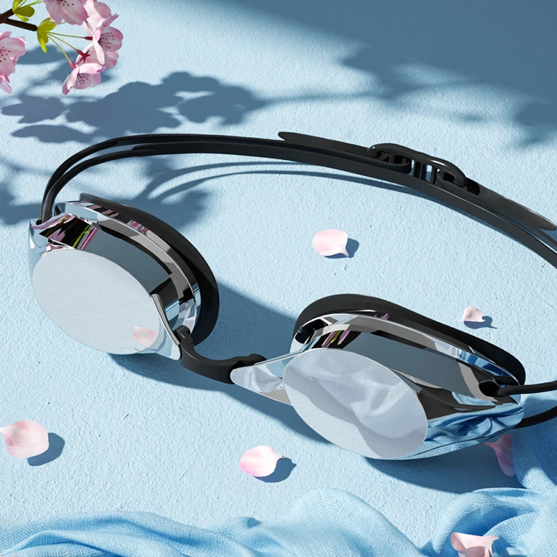 Unisex Professional Swimming Goggles for Adults Anti-fog Waterproof HD View Swim Goggles Colorful and Clear Lens to Choose