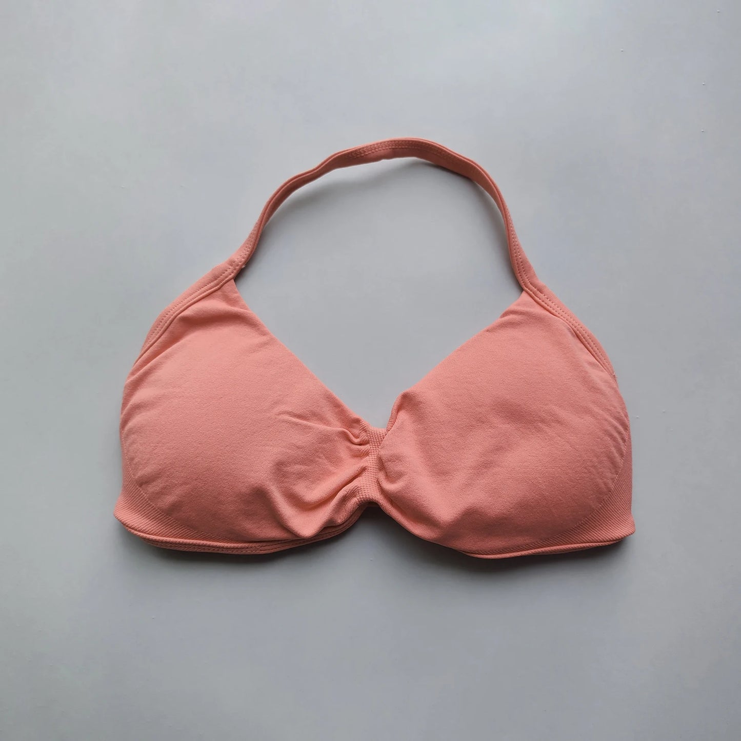 Sports Bra Strappy Backless Yoga Gym Bra Removable Cups Women Workout Clothing Gym Halter Sport Bras Yoga Tank Wrap Top