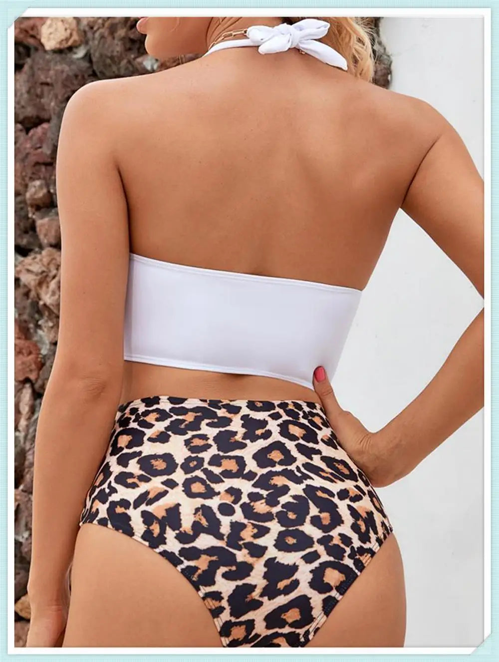 Push Up Swimsuit Women High Waist Bikini Set Butterfly Print Swimwear Female Padded Bathing Suit Swimming Beachwear Summer