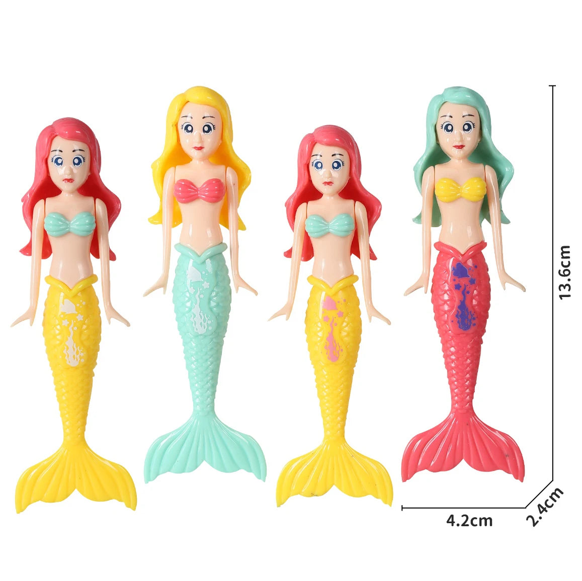 Mermaid Dive Toys Mermaid Bath Toys Colorful Mermaid Pool Toys Swimming Pool Games For Toddlers Boys Girls Teens