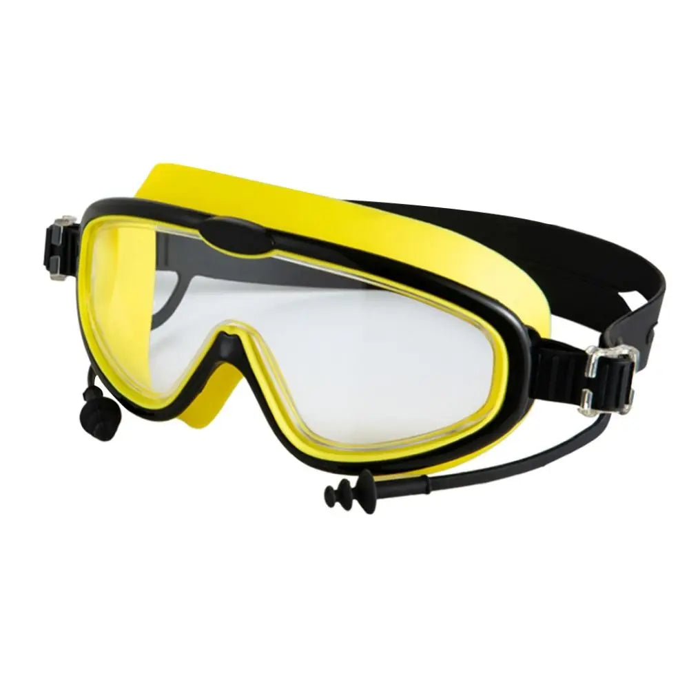 Anti-fog Kids Swimming Goggles Wide View Big Frame Eyeglasses High Definition Unisex Swim Eyewear