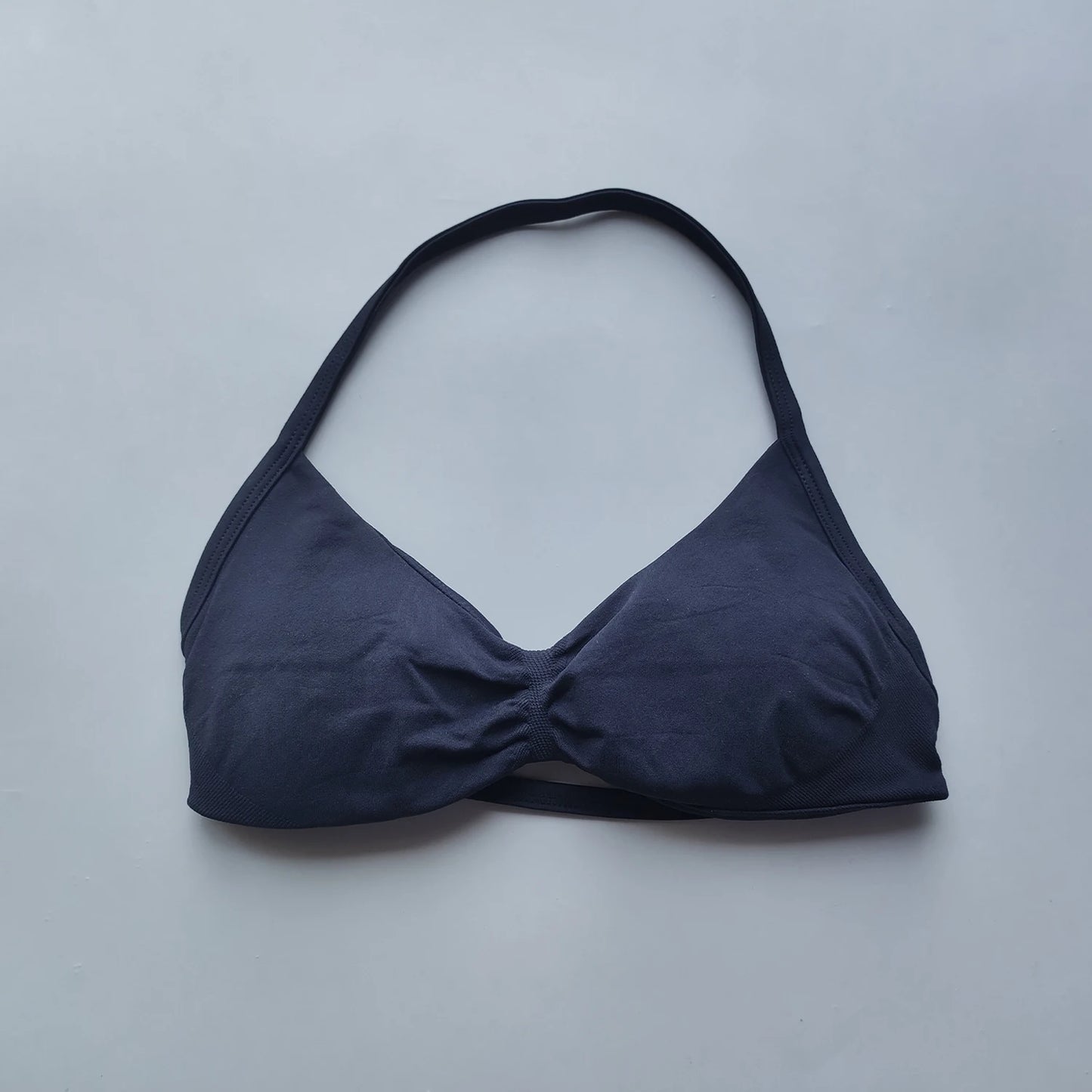 Sports Bra Strappy Backless Yoga Gym Bra Removable Cups Women Workout Clothing Gym Halter Sport Bras Yoga Tank Wrap Top