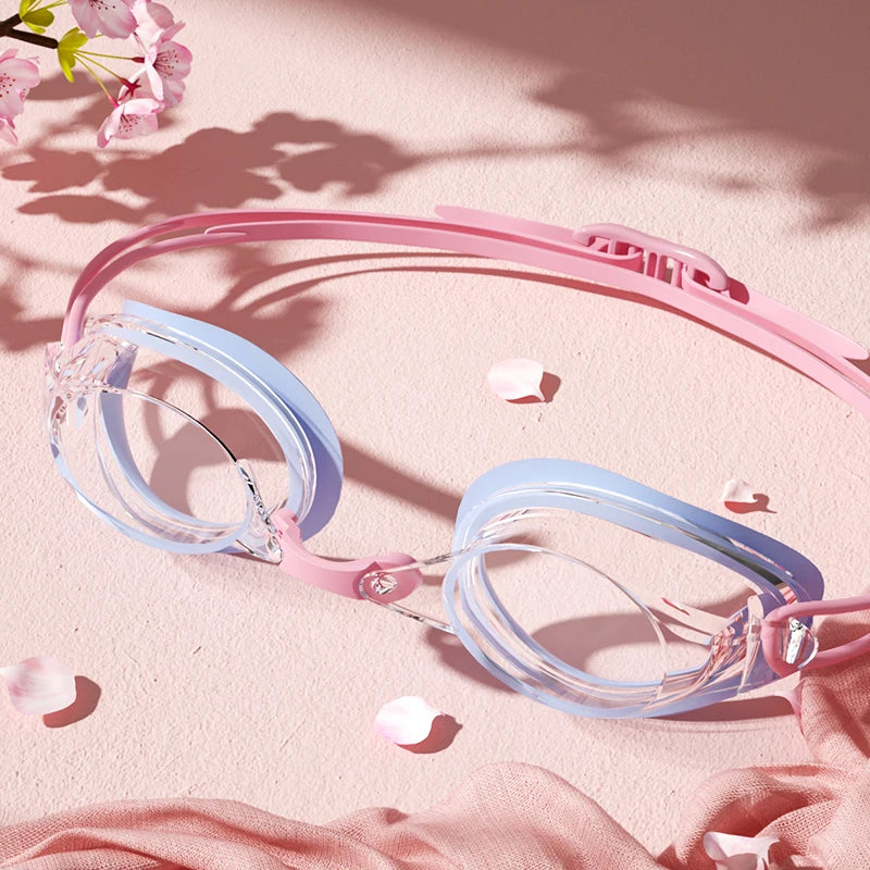 Unisex Professional Swimming Goggles for Adults Anti-fog Waterproof HD View Swim Goggles Colorful and Clear Lens to Choose