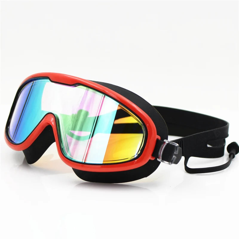 Big frame Professional Swimming Waterproof soft silicone glasses swim Eyewear Anti-Fog UV men women goggles for men women