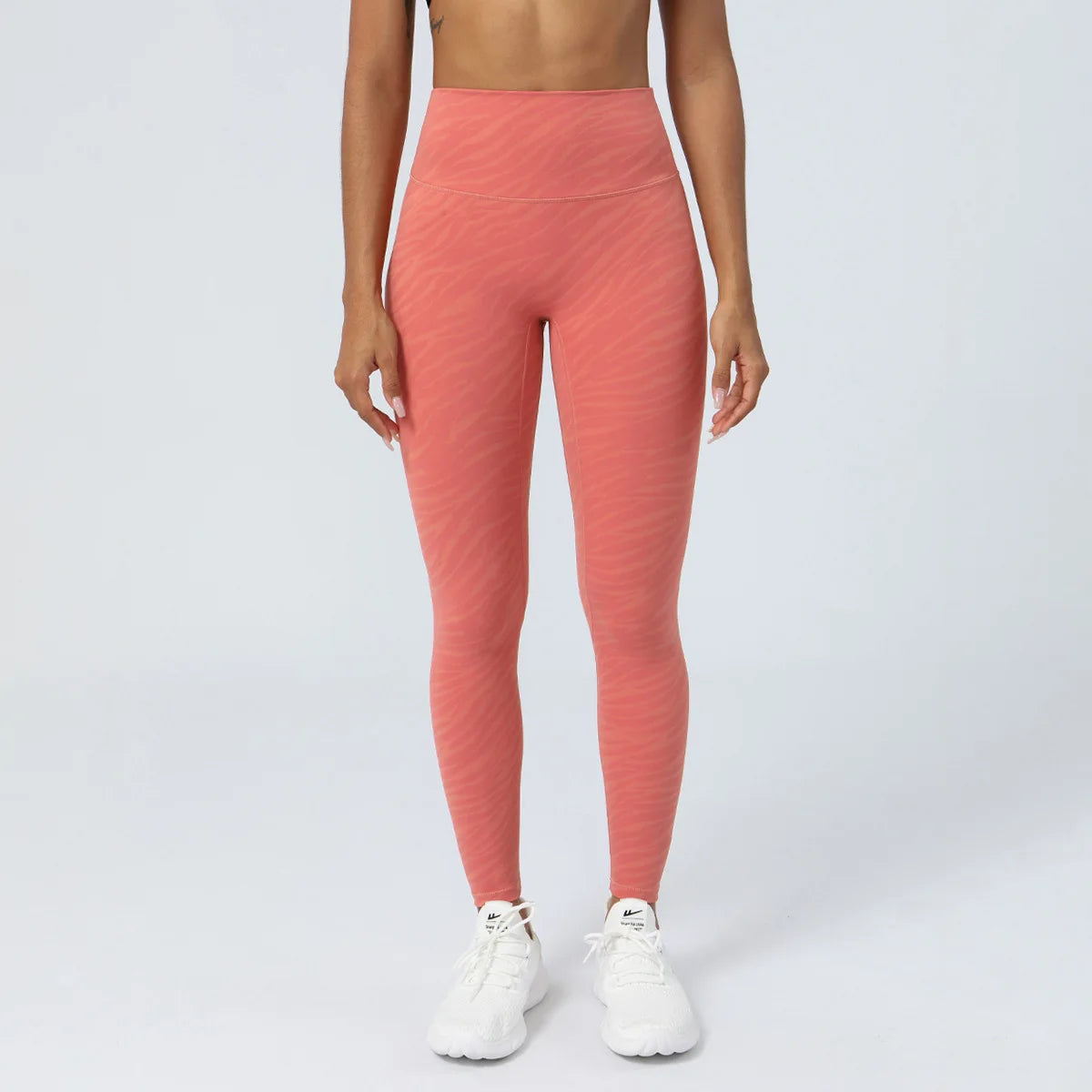 Women High Waist Yoga Pants Buttery Soft Zebra Stripe Printed Sports Leggings Breathable Workout Running Tights Sportswear