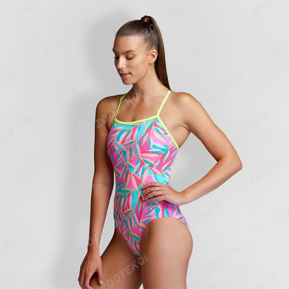 Women Swimsuit Sexy One-piece Comfortable Suit Swimwear Functional Training Swimsuit Open Water Swimming Clothing