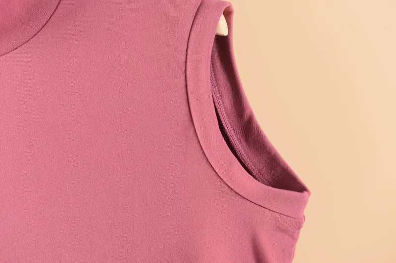 XL to 8XL Plus size Autumn winter warm Tank Tops Mock Neck sleeveless tops Women's thick Vest Solid color bottoming undershirt