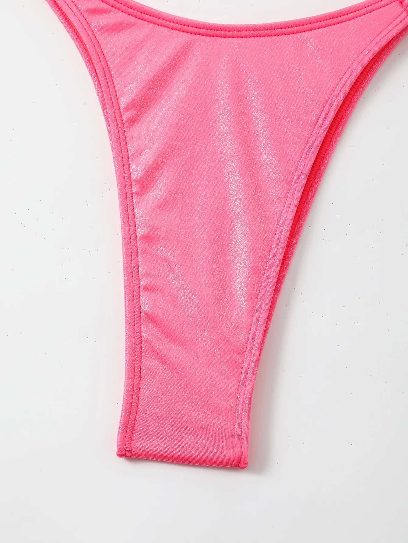 Solid Cross Halter Swimwear Women Hollow Push Up Bikini High Cut Thong Swimsuit Backless Beach Bathing Suit