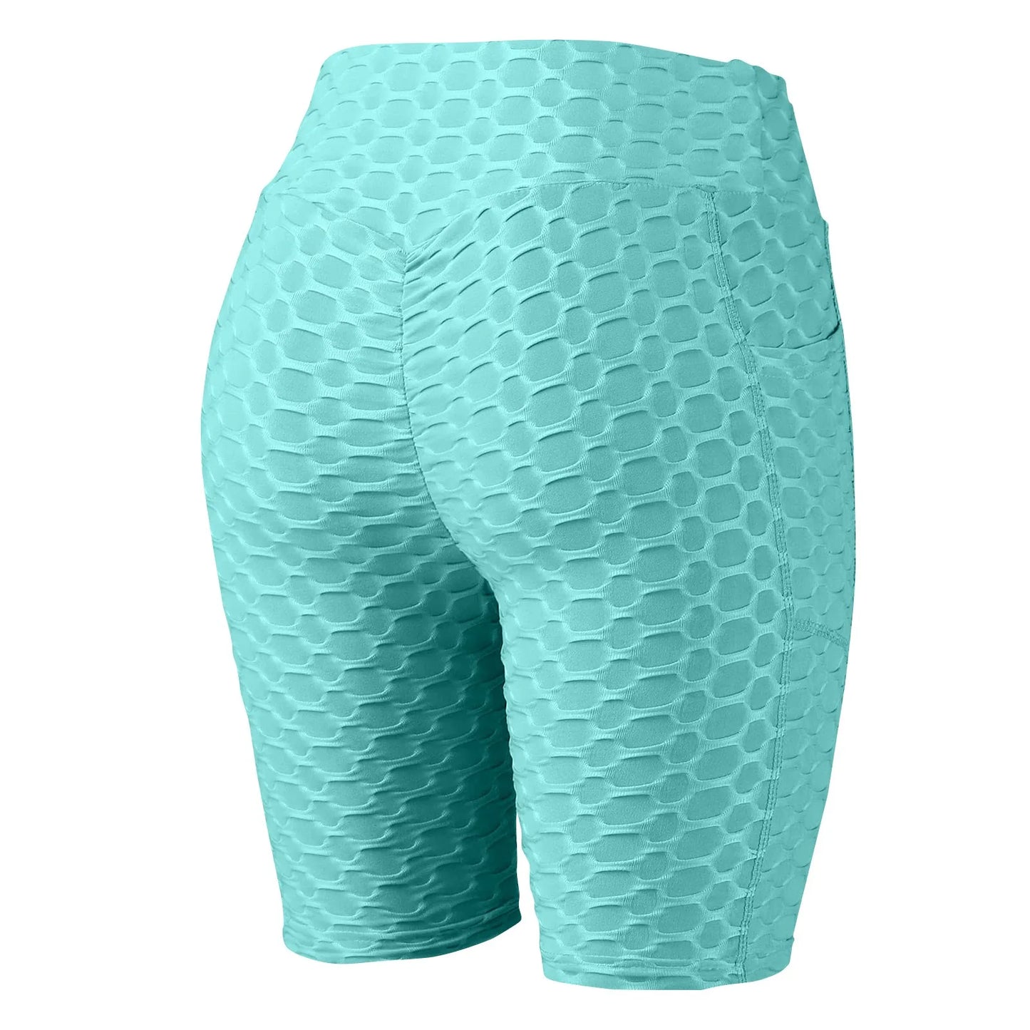 Women's Capris Yoga Fitness Peaches Buttocks Bubble Sports Leggings With Pockets Pants for Women Women’s Yoga Pants