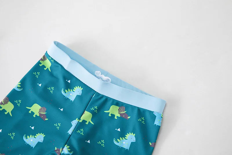 Swimsuit Boys UPF50 Baby Swimwear Shark Dinosaur UV Bathing Suit for Boy 3 Pcs Toddler Surfing Diving Suit Children's Rash Guard