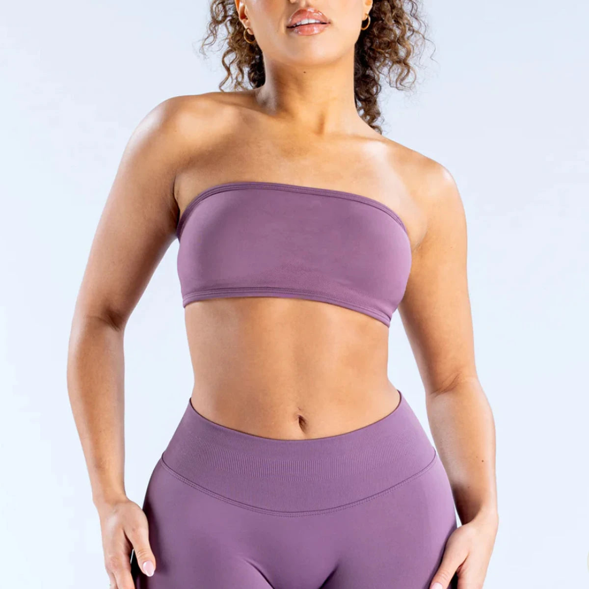 Backless Bandeau for Women Backless Sports Bra Strapless Open Back Gym Crop Top Seamless Strapless Bra Workout Yoga Top