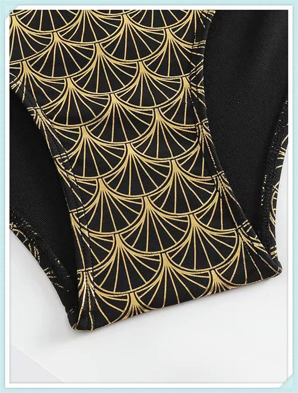 Metallic Stitch Strap Bikini Women Push Up Gold print Swimsuit Female High Waist Swimwear Bathers Bathing Suit Beachwear