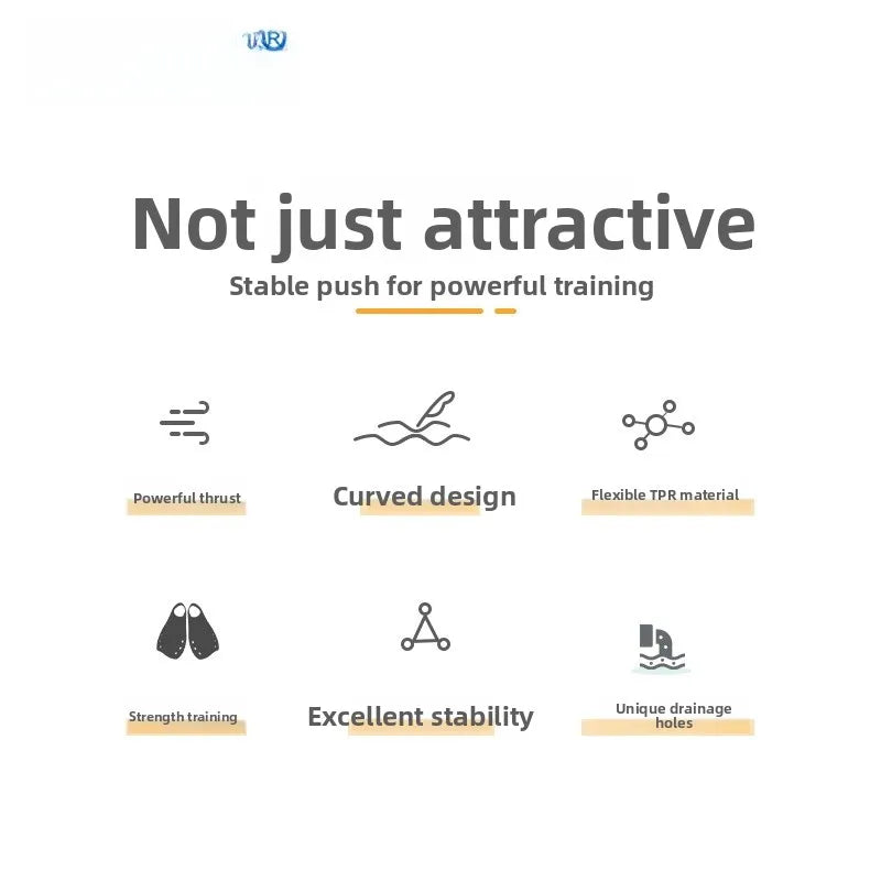 Swimming Fins Professional Training Goggles Diving Snorkeling Men's Women's Child's Wave Brand