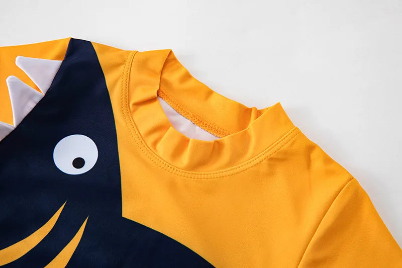Swimsuit Boys UPF50 Baby Swimwear Shark Dinosaur UV Bathing Suit for Boy 3 Pcs Toddler Surfing Diving Suit Children's Rash Guard