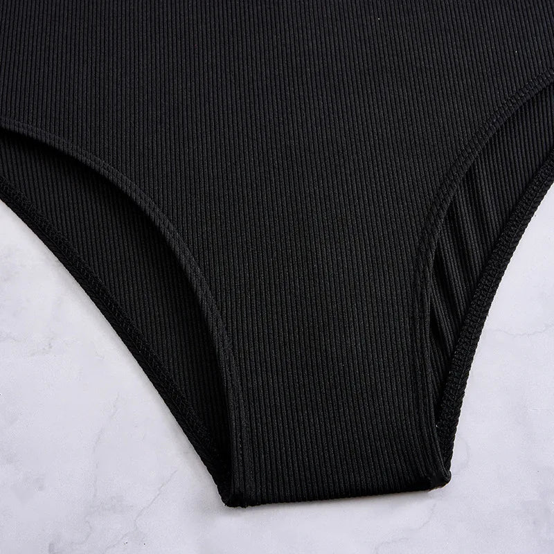 Striped One-Piece Swimsuits Closed Women Swimwear Push Up Swimming Wear Body Bathing Suits Beachwear Pool Bather
