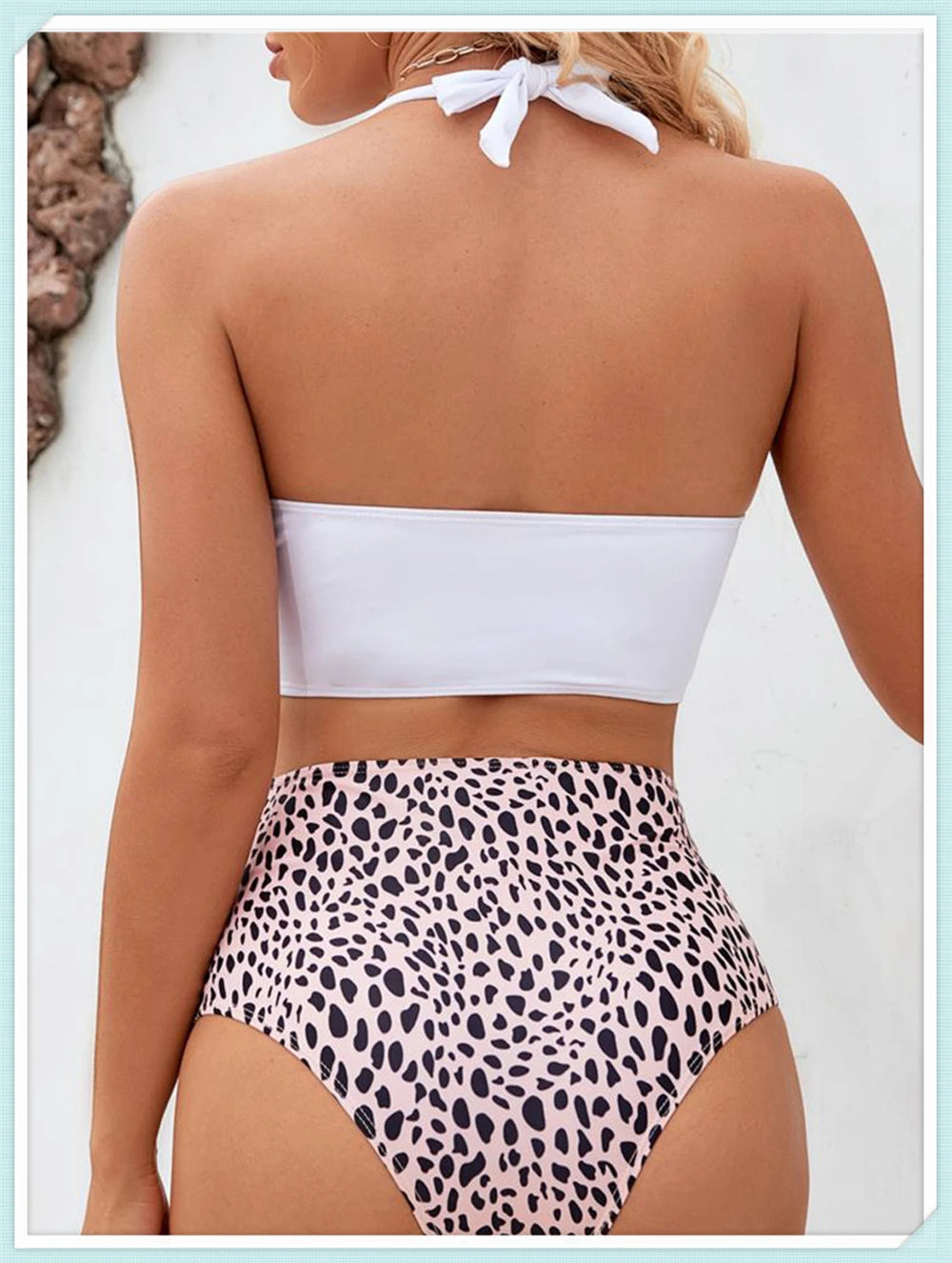 Push Up Swimsuit Women High Waist Bikini Set Butterfly Print Swimwear Female Padded Bathing Suit Swimming Beachwear Summer