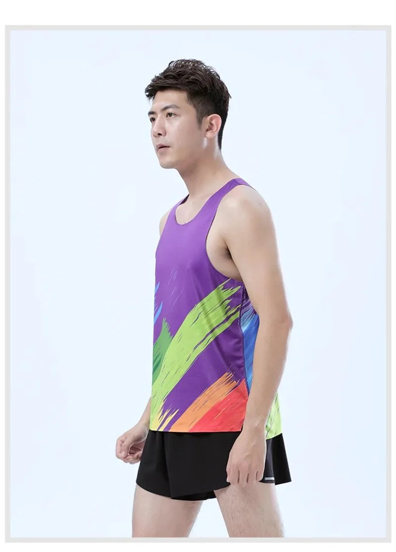 Adult Men Women Running Hiking Shirts Tight Gym Tank Top Fitness Marathon T-shirts Sport Exercise Basketball Vest Clothes