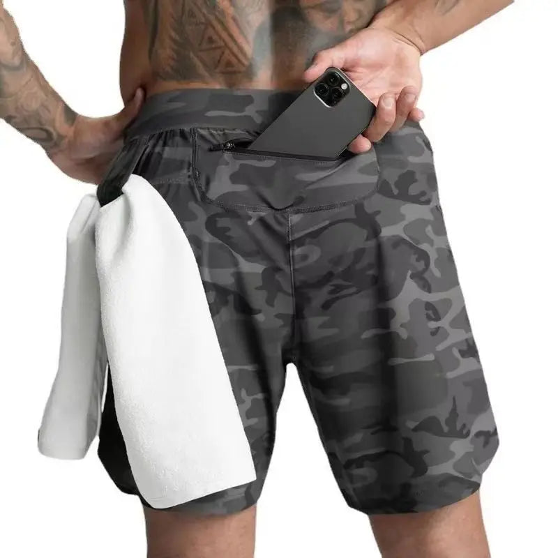 Men Breathable Quick Dry Casual Shorts Basketball Sports Fitness Five Point Pants