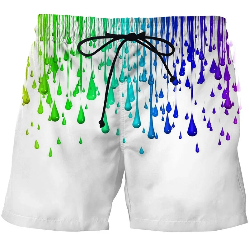 Summer 3D Print Beach Shorts Men Women Abstract Art Cool Short Pants Casual Comforts Skateboard Sport Swim Trunks