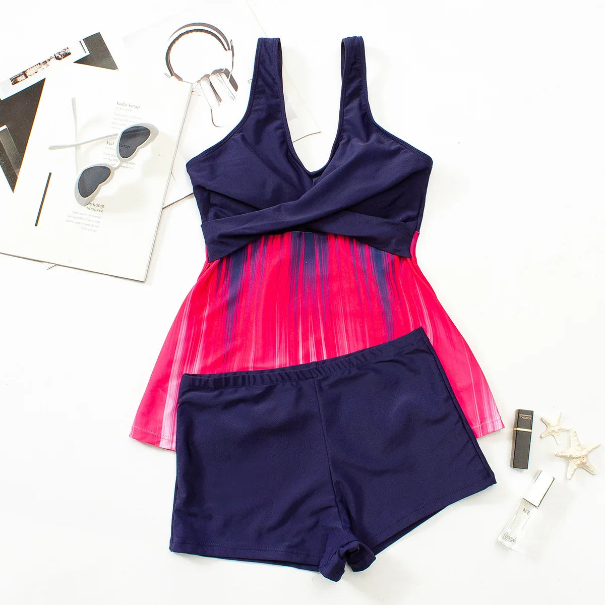 Tankini Woman Swimsuits Swimwear Women Shorts Two Piece Swimsuit Bikini Set Sexy Bathing Suit Holiday Beach Wear Monokini