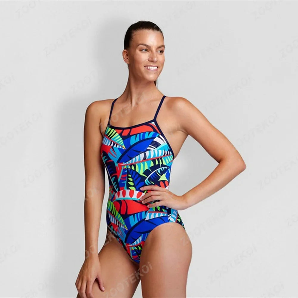 Women Swimsuit Sexy One-piece Comfortable Suit Swimwear Functional Training Swimsuit Open Water Swimming Clothing