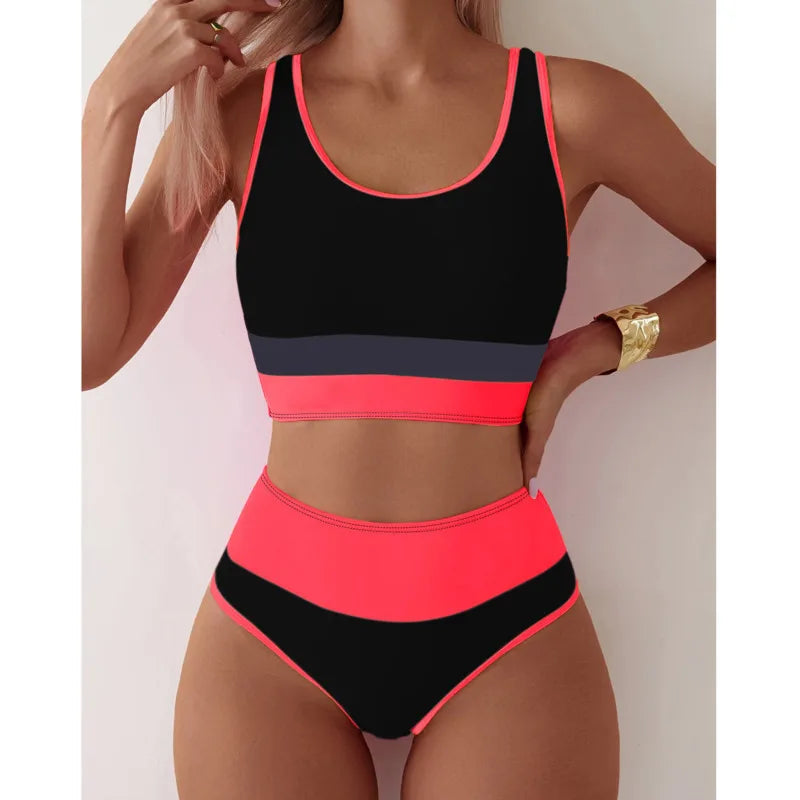 High Waist Bikinis Women Swimwear Female Swimsuit For Swim Wear Bathing Suits Bikini Set Beachwear Pool Bather