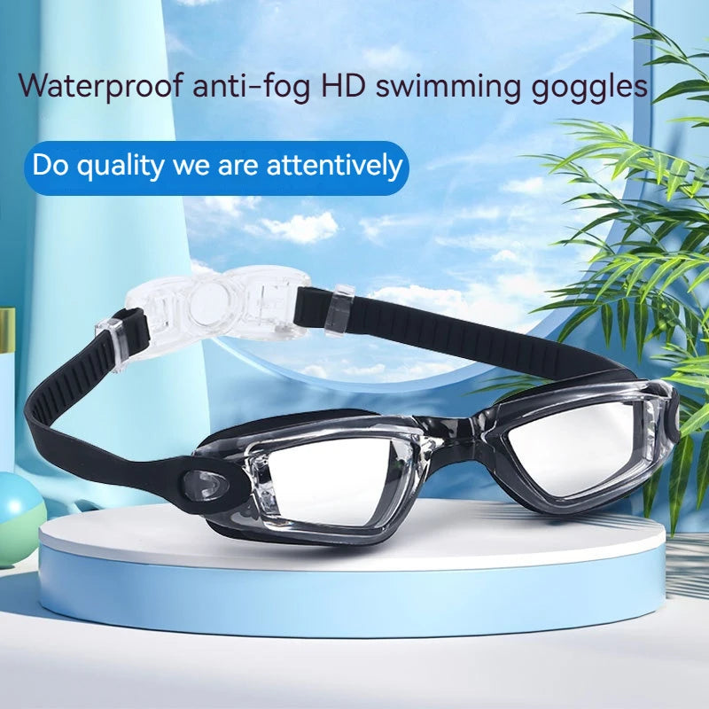 Special Goggles For Water Swimming Children'S Large Frame Waterproof And Anti-Fog High-Definition Silicone Swimming Goggles