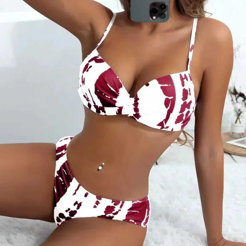 Push Up Bikinis Women Swimwear Underwire Female Swimsuit Swimming Bathing Suits Brazilian Bikini Set Beachwear Bather