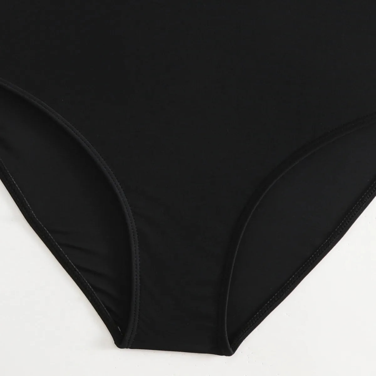 Girls' Black One Piece Swimsuit with Adjustable Straps