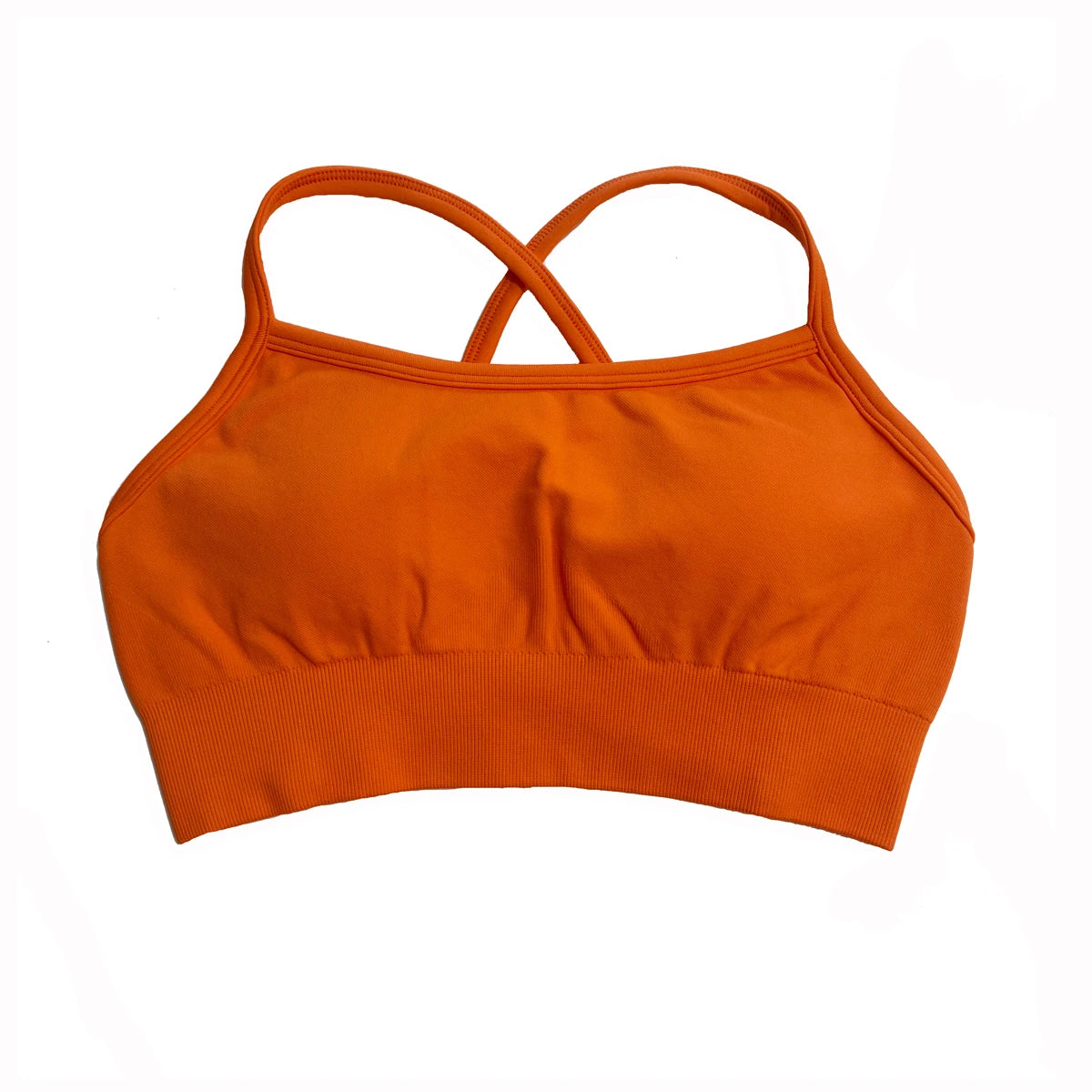Strappy Backless Sports Bra for Women Backless Yoga Top Medium Support Strappy Gym Crop Top Stretchy Fitness Sports Top