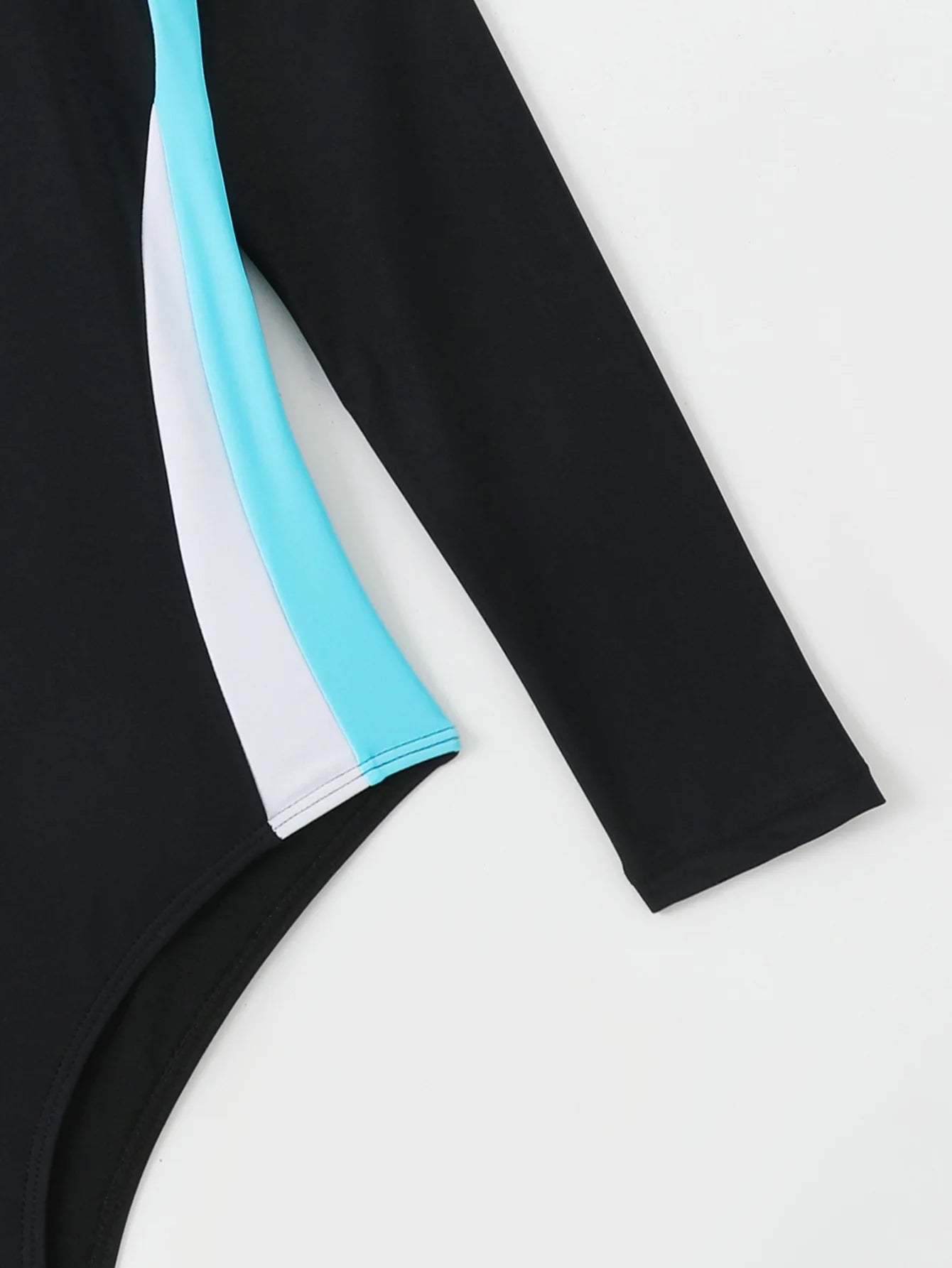 Solid Patchwork Swimwear Women Long Sleeve One Piece Swimsuit Monokini Backless Hollow Summer Bathing Suit