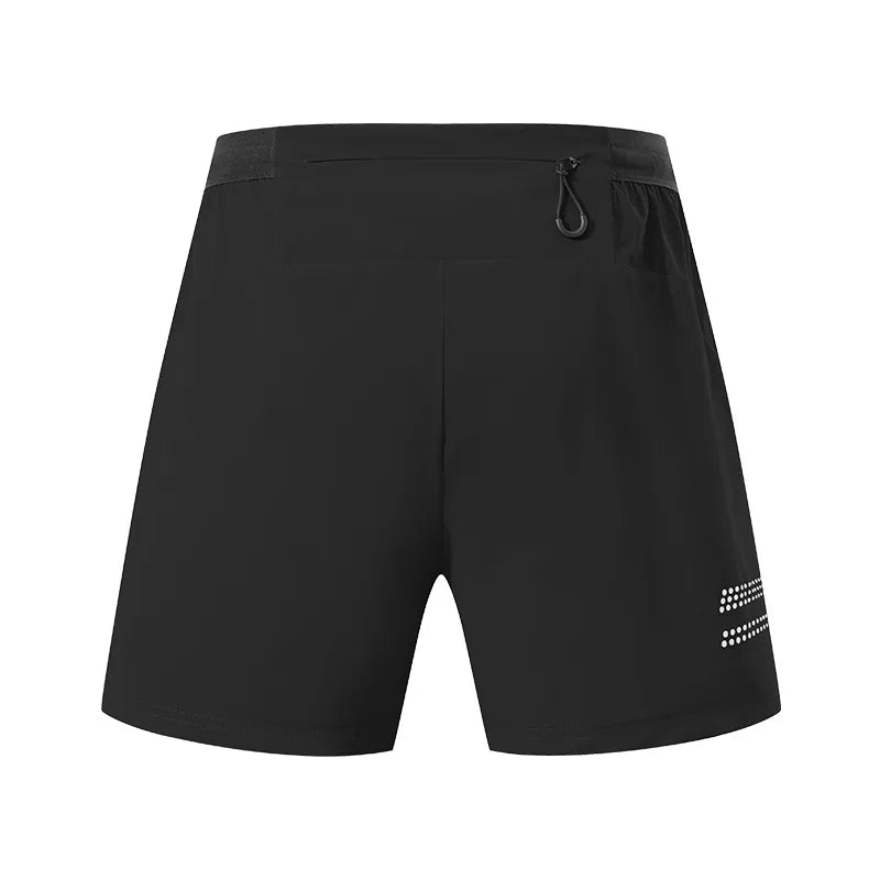 Double Layer Sport Fitness Shorts Men Quick Dry Breathable Exercise Training Running Basketall 2 In 1 Anti-Chafing Shorts