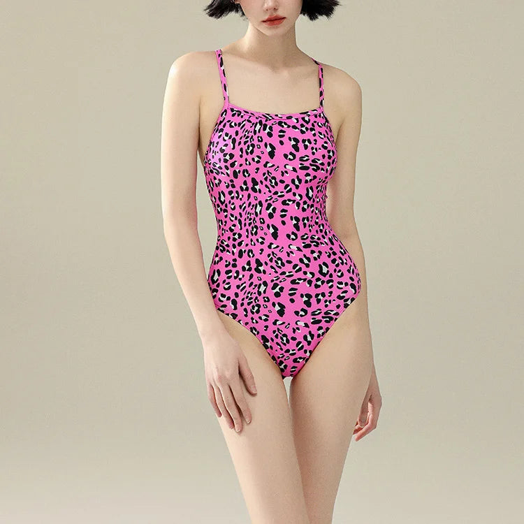 Swim Racing One-piece Swimsuit Women Bikini Professional Train Swimming Pool Exclusive Chlorine Resistant Swimwear No Chest Pad