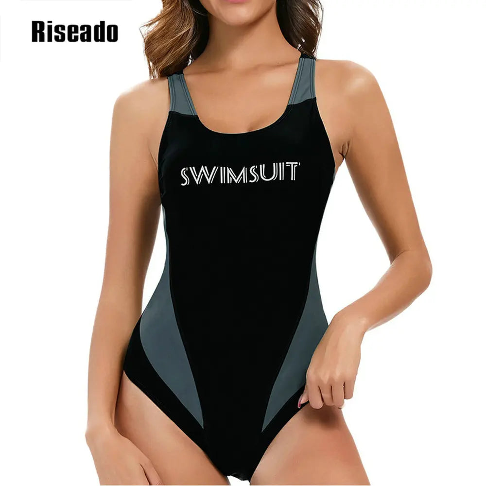 Women's Swimsuit Sleeveless One-piece Bathing Suit Woman Swimming Monokini Athletic Swimwear for Training