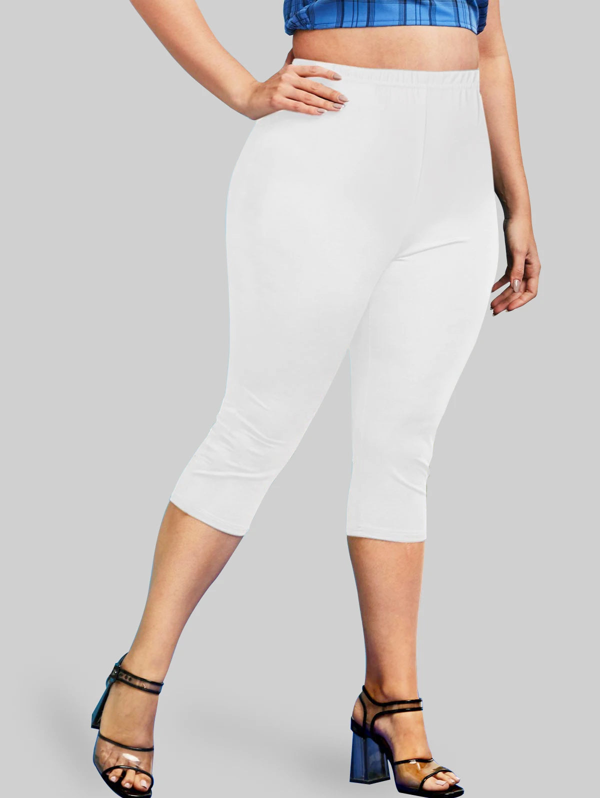 Plus Size High Waist Capri Leggings Ladies Yoga Body Shaping Black Casual Jeggings 3D Printed Skinny Pencil Pants 5XL