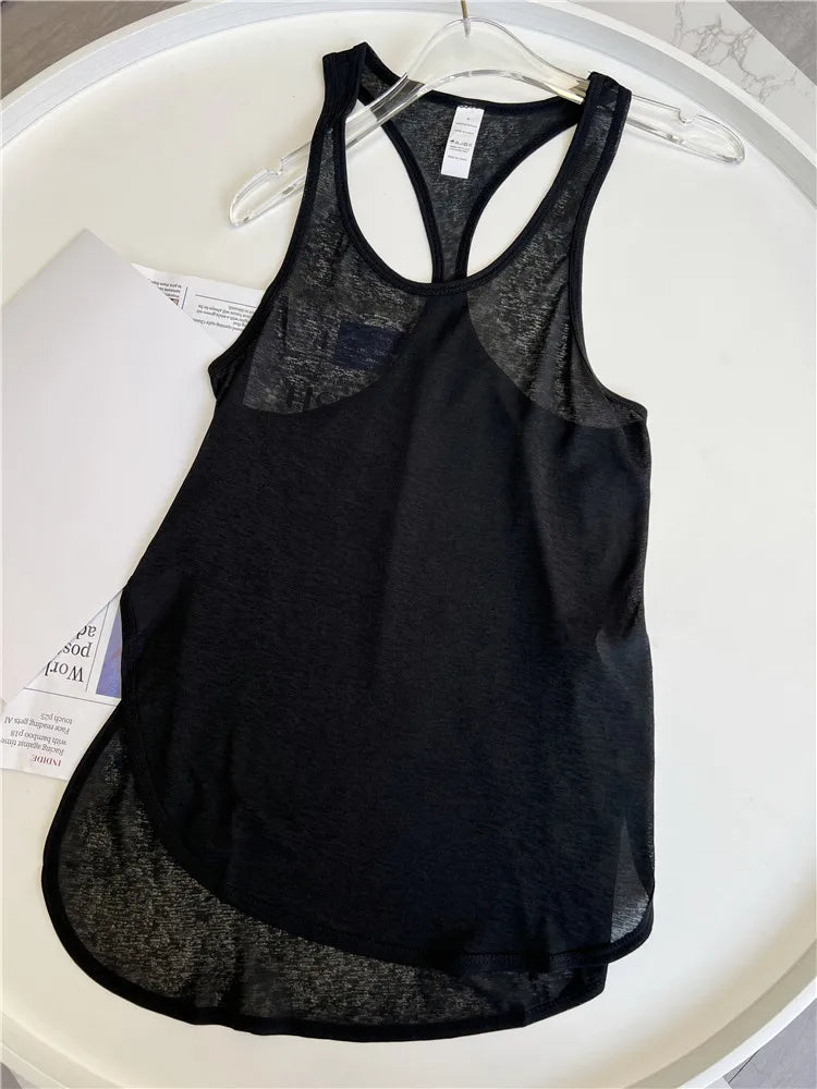 Outdoor Quick Dry Soft Sports Vest Tank Top Yoga Gym Workout Running Top Fitness Halter For Women