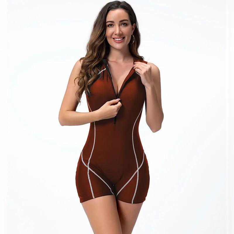 Woman Swimsuit Sleeveless Quick Dry Surfing Suit One-Piece Bathing Suit Women's Swimwear Adult Diving Clothes