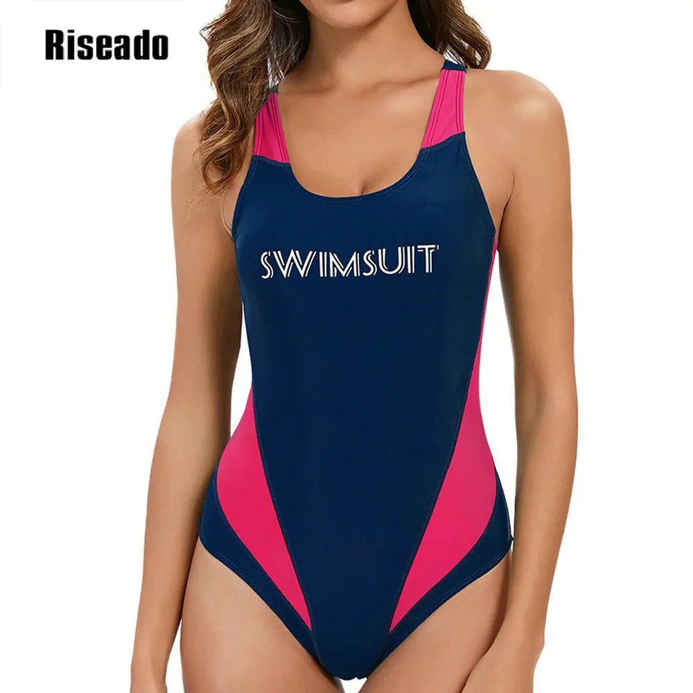 Women's Swimsuit Sleeveless One-piece Bathing Suit Woman Swimming Monokini Athletic Swimwear for Training