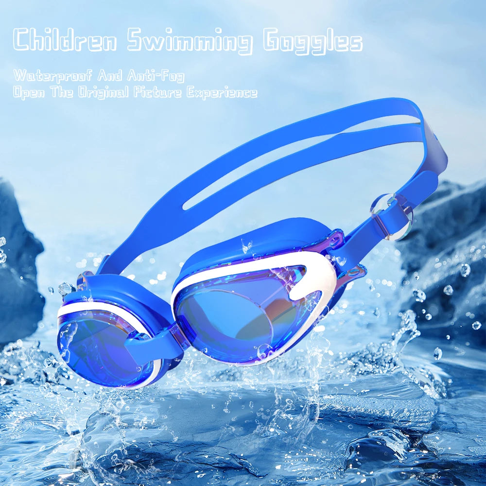 Children Swimming Goggles Anti-Fog Anti-UV Swimming Goggles Silicone Adjustable Professional Swimming Goggles Unisex