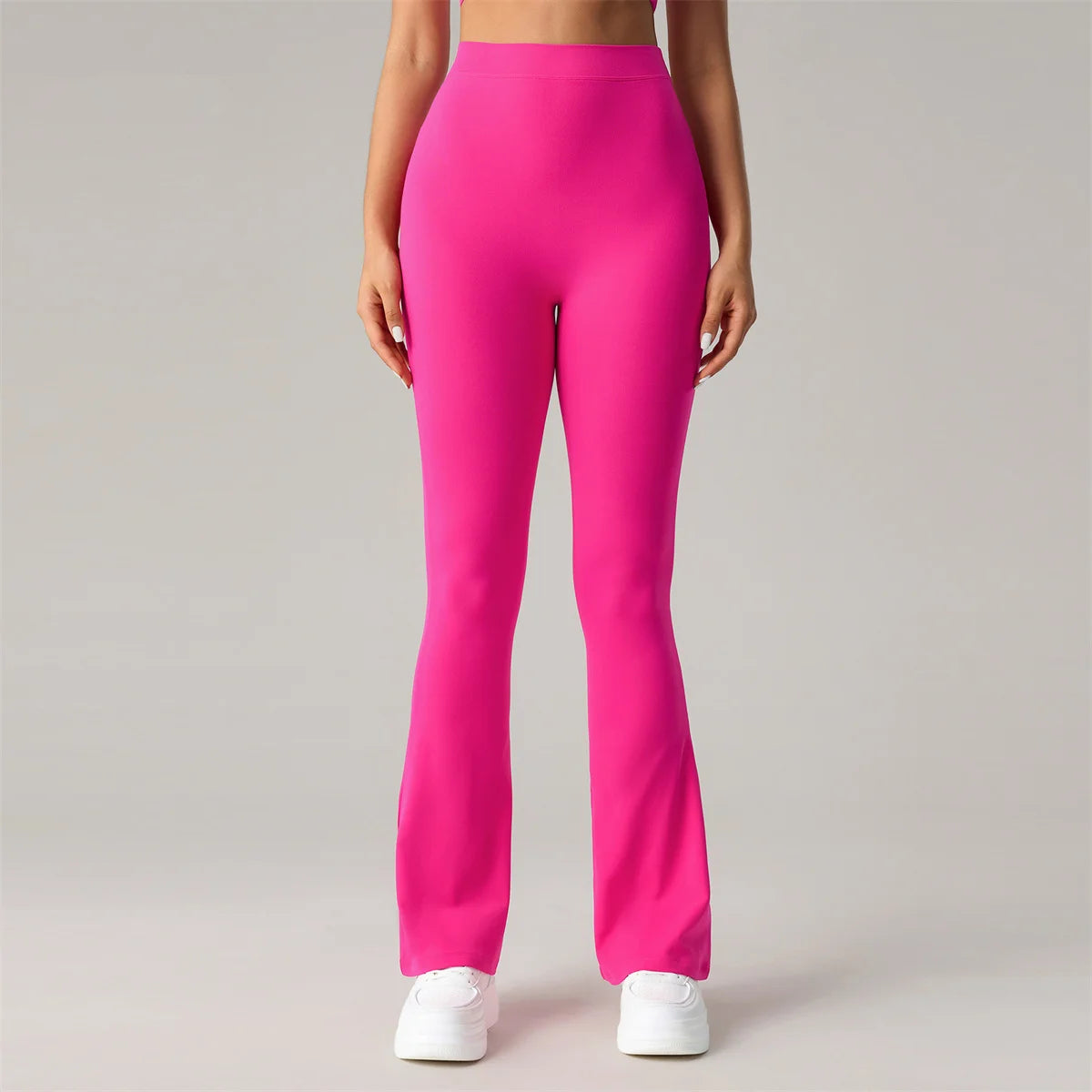 V Back High Waist Bell-bottoms Women Flare Leggings Quick Dry Sports Wide Leg Pants Exercise Trousers Running Yoga Gym Leggings