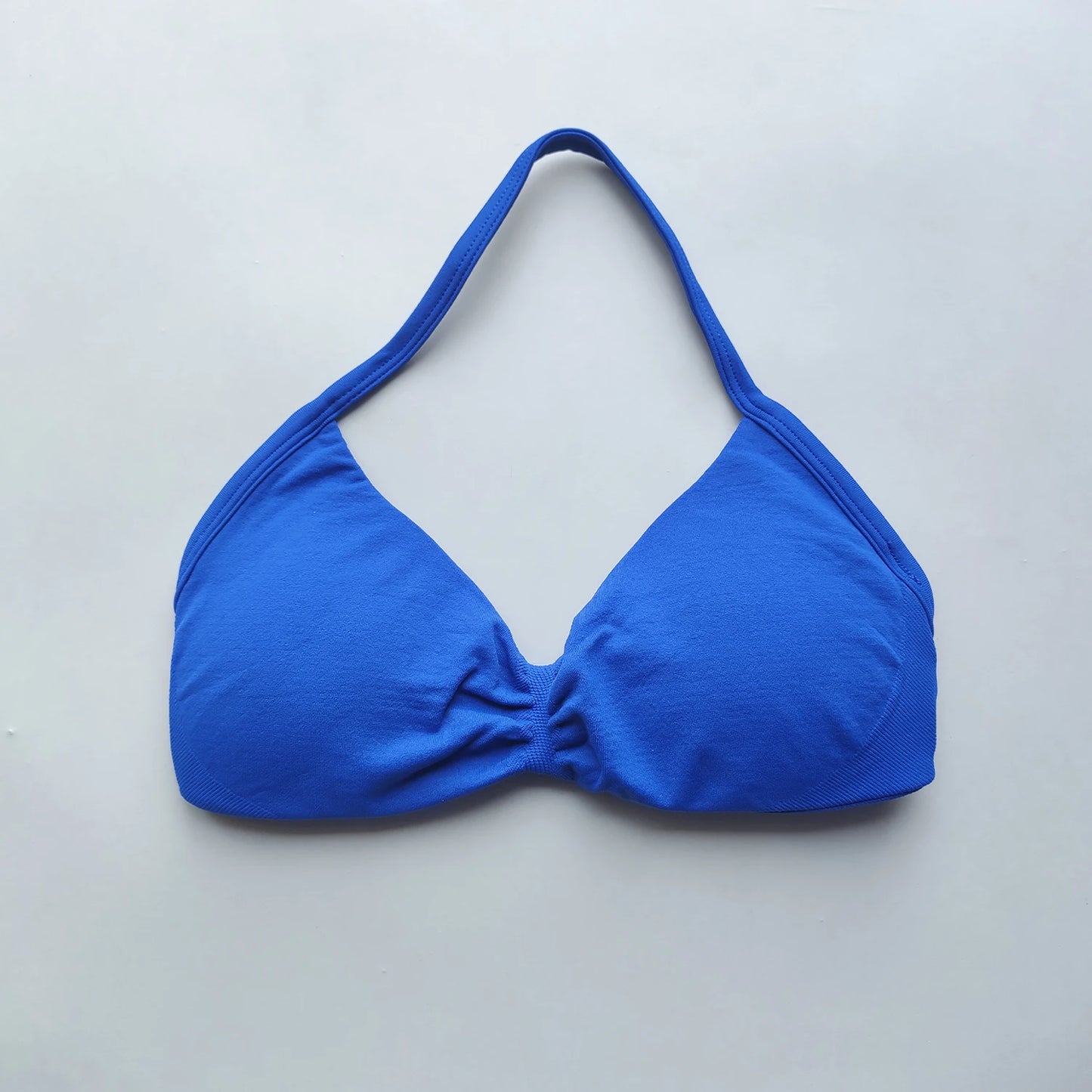 Sports Bra Strappy Backless Yoga Gym Bra Removable Cups Women Workout Clothing Gym Halter Sport Bras Yoga Tank Wrap Top