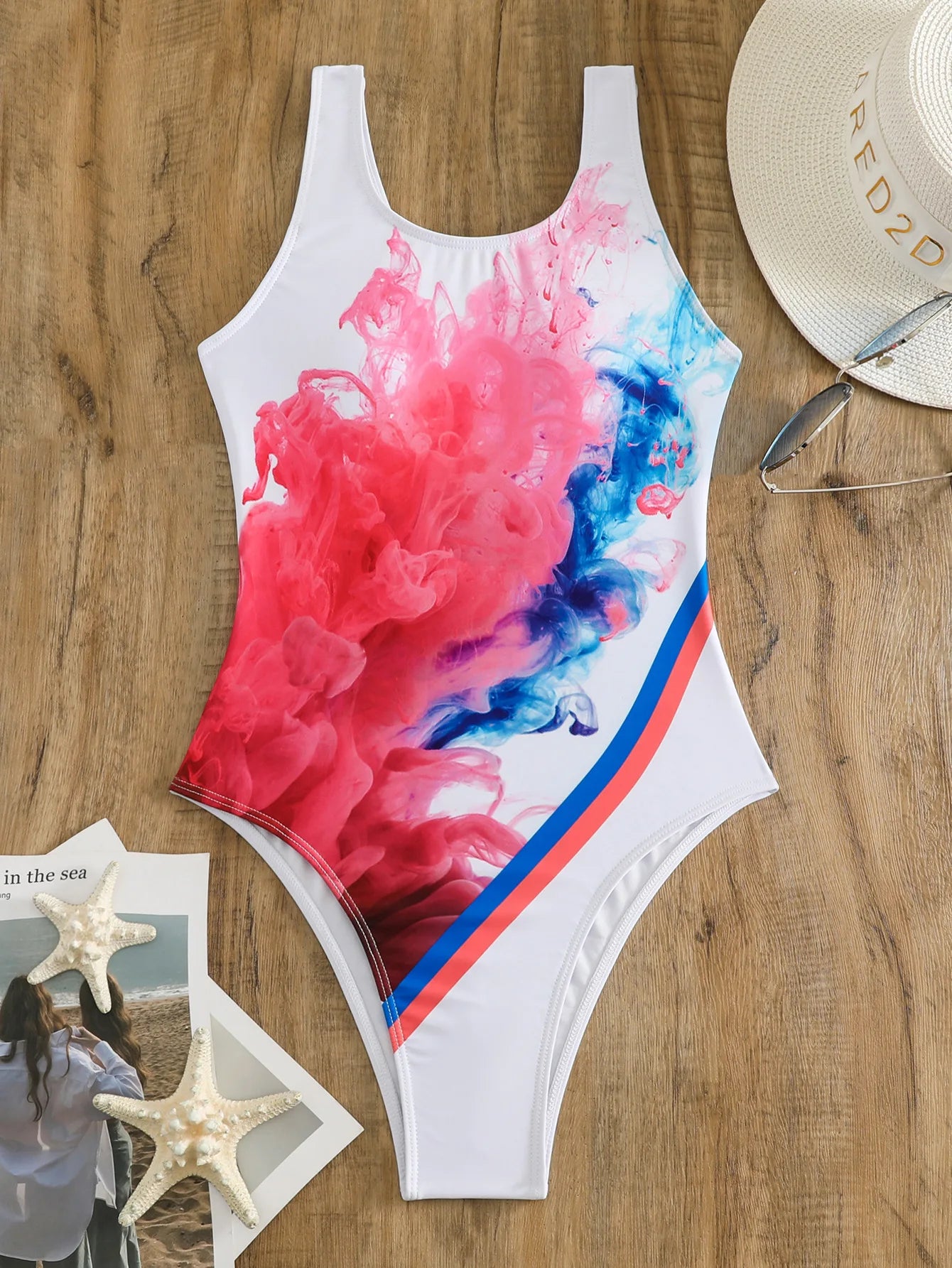 Print One Piece Swimwear Women Swimsuits Closed For Swimming Wear Bodysuit Bathing Suits Beachwear Pool Bather
