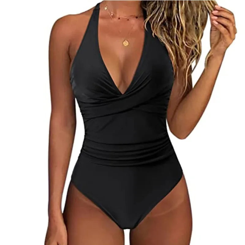 Swimwear Women One Piece Plus Size Swimsuits Closed Push Up Female Beach Swim Wear Body Bathing Suits