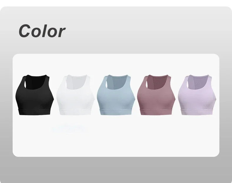PofyBofy Bounce Control Running Crop Bra Shockproof Yoga Crop Top Running Crops Build-in Sports Crops Gym Bras Fitness Active